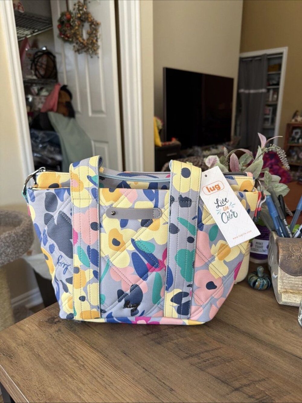 Dory Matte Luxe VL Crossbody Bag In Wildflower Multi-Color - NWT